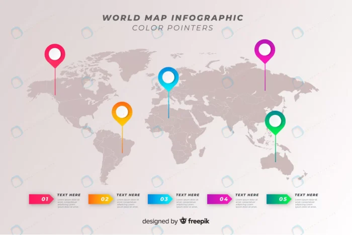 world map professional infographic crc76ac4df1 size3.16mb - title:اینفوگرافی وکتور نقشه جهان با علامت - اورچین فایل - format:EPS - وکتور - sku:crc76ac4df1 - keywords: p_id:40197