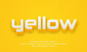 yellow 3d text style effect - title:Home - اورچین فایل - format: - sku: - keywords: p_id:18