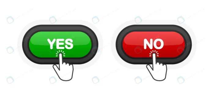 yes no green red realistic 3d button isolated whi crc8757d071 size0.91mb 1 - title:وکتور انتخاب کلید بله یا خیر با آیکون دست - اورچین فایل - format:EPS - وکتور - sku:crc8757d071 - keywords: p_id:48929