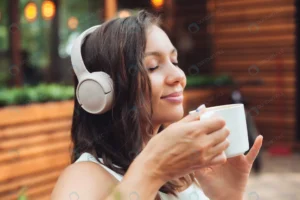 young beautiful woman with headphones is sitting t rnd260 frp31936146 - title:Home - اورچین فایل - format: - sku: - keywords: p_id:18