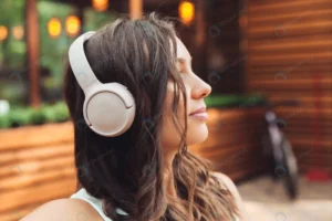 young beautiful woman with headphones is sitting t rnd439 frp31936157 - title:Home - اورچین فایل - format: - sku: - keywords: p_id:18