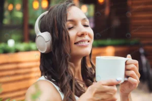 young beautiful woman with headphones is sitting t rnd539 frp31936152 - title:Home - اورچین فایل - format: - sku: - keywords: p_id:18