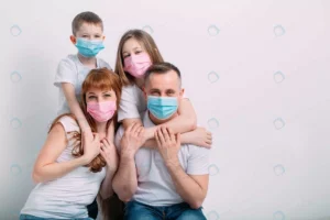 young family medical masks during home quarantine crc5c17d821 size8.55mb 5760x3840 1 - title:Home - اورچین فایل - format: - sku: - keywords: p_id:18