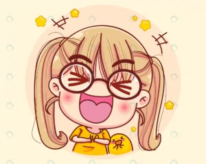 young girl laugh very happy cartoon illustration crc1feafd22 size3.51mb - title:Home - اورچین فایل - format: - sku: - keywords: p_id:18