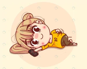 young girl lying floor cartoon set illustration crc7b99deb3 size2.38mb - title:Home - اورچین فایل - format: - sku: - keywords: p_id:18