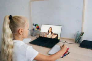 young girl paying attention online class crc08ba45ae size1.75mb 6000x4000 - title:Home - اورچین فایل - format: - sku: - keywords: p_id:18