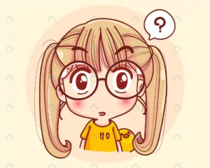 young girl thinking face wondering cartoon illust crcd8550317 size3.38mb - title:Home - اورچین فایل - format: - sku: - keywords: p_id:18