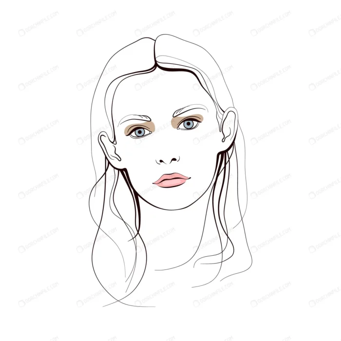 young girl with blue eyes long hair abstract face crce1b3e54b size1.42mb - title:وکتور چهره زن جوان - اورچین فایل - format:EPS - وکتور - sku:crce1b3e54b - keywords:وکتور چهره زن جوان, وکتور, تصویر خطی, خانم, دختر, فایل تکی, کاراکتر p_id:95561
