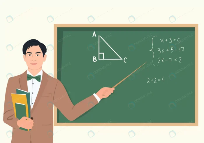 young male teacher lesson blackboard crc03d2f937 size1.65mb - title:دانلود وکتور معلم در حال تدریس - اورچین فایل - format:EPS - وکتور - sku:crc03d2f937 - keywords: p_id:84531