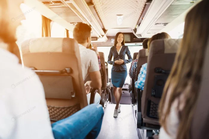 young slim bus attendant passengers servise crc4e90a8a6 - title:عکس مهماندار اتوبوس - اورچین فایل - format:JPG - استوک - sku:crc4e90a8a6 - keywords: p_id:99495