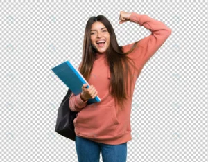 young student woman holding notebooks celebrating crc23f0f39f size60.80mb - title:Home - اورچین فایل - format: - sku: - keywords: p_id:18