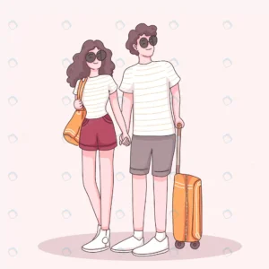 young traveler couple wear sunglasses standing wi crcbd786056 size2.18mb - title:Home - اورچین فایل - format: - sku: - keywords: p_id:18