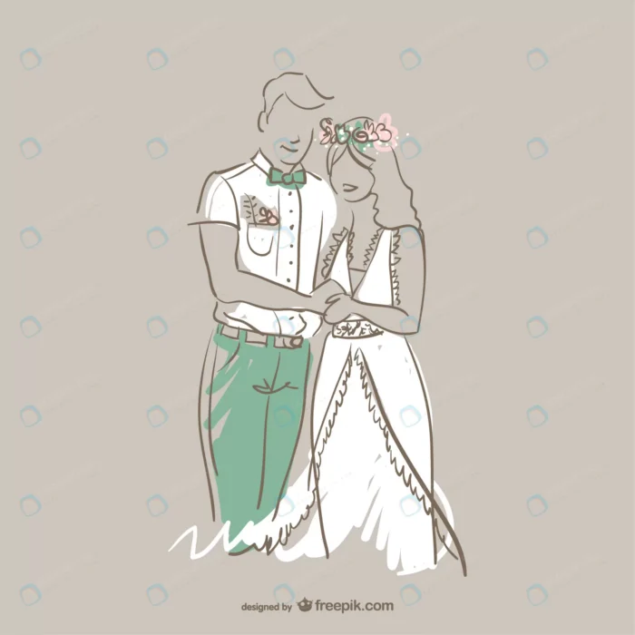 young wedding couple crcfa8c2a91 size1.06mb - title:تصویر خطی عروس و داماد - اورچین فایل - format:EPS - وکتور - sku:crcfa8c2a91 - keywords: p_id:52456