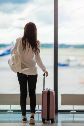 young woman near big panoramic window airport lou crc22e5146a size4.69mb 3275x4912 - title:Home Main - اورچین فایل - format: - sku: - keywords: p_id:18