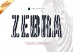 zebra striped fur animal pattern text effect psd crc52536045 size11.15mb - title:Home - اورچین فایل - format: - sku: - keywords: p_id:18