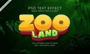 zoo animals text effect - title:Home - اورچین فایل - format: - sku: - keywords: p_id:18