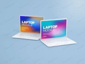 موکاپ صفحه نمایش لپ‌تاپ