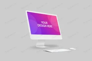 موکاپ صفحه نمایش مانیتور