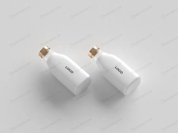 موکاپ بطری با درب فلزی