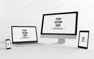 موکاپ موبایل، لپ‌تاپ، تبلت و مانیتور
