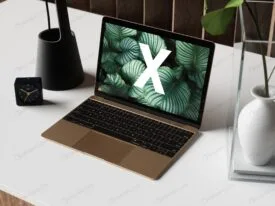 موکاپ صفحه نمایش لپ‌تاپ