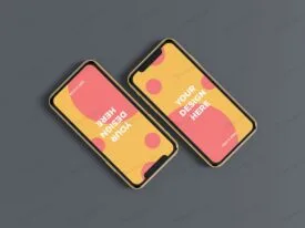 موکاپ صفحه نمایش موبایل