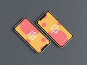موکاپ صفحه نمایش موبایل
