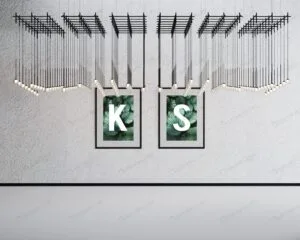 موکاپ قاب عکس روی دیوار