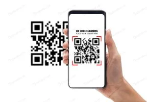 موکاپ صفحه بارکد موبایل