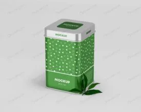 موکاپ قوطی فلزی