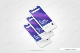 موکاپ صفحه نمایش موبایل