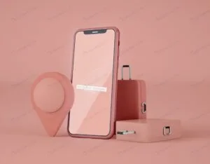 موکاپ اپلیکیشن سفر در موبایل