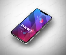 موکاپ صفحه نمایش موبایل