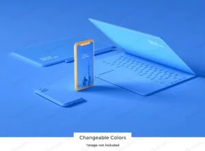 موکاپ موبایل و لپ‌تاپ
