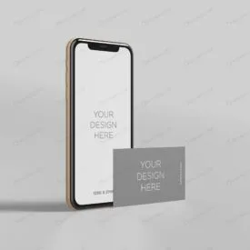 موکاپ موبایل و کارت ویزیت