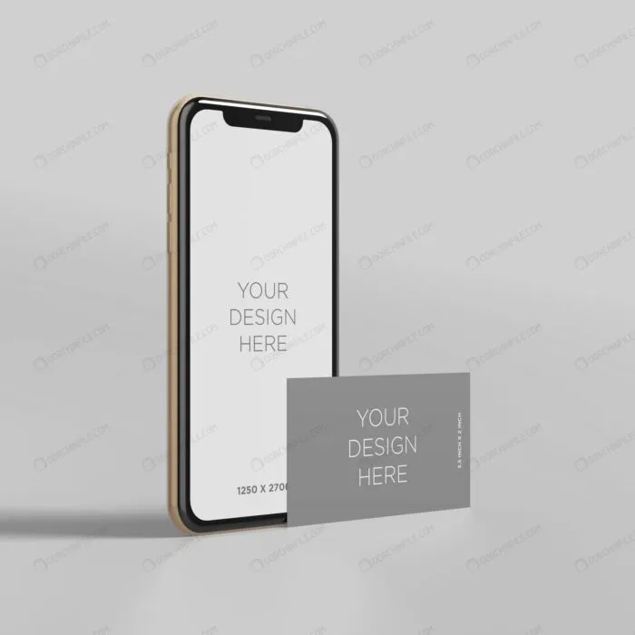موکاپ موبایل و کارت ویزیت