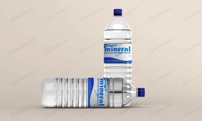 موکاپ بطری آب معدنی