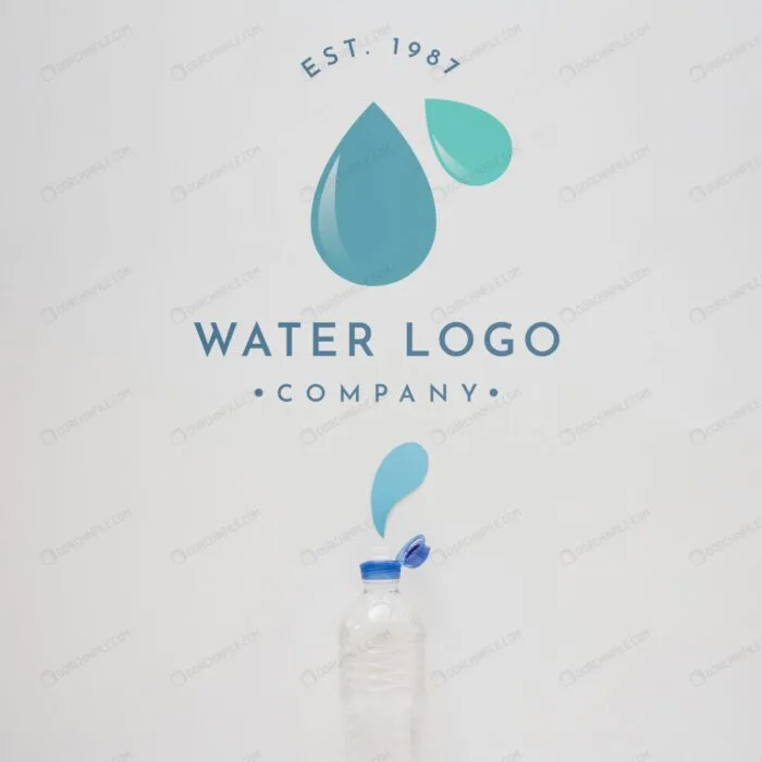 water logo mockup copyspace crc915d5aa1 size70.02mb - title:موکاپ لوگو بطری آب - اورچین فایل - format:PSD - فتوشاپ - sku:crc915d5aa1 - keywords:موکاپ لوگو بطری آب p_id:384501