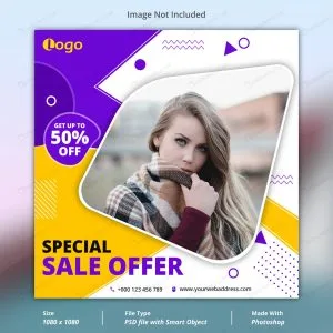 پست اینستاگرام تخفیف ویژه