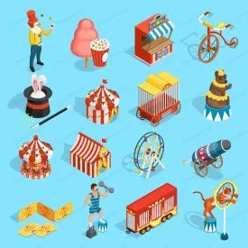 ایزومتریک المان های شهر بازی