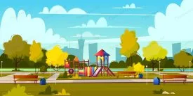 وکتور کارتونی پارک تفریحی